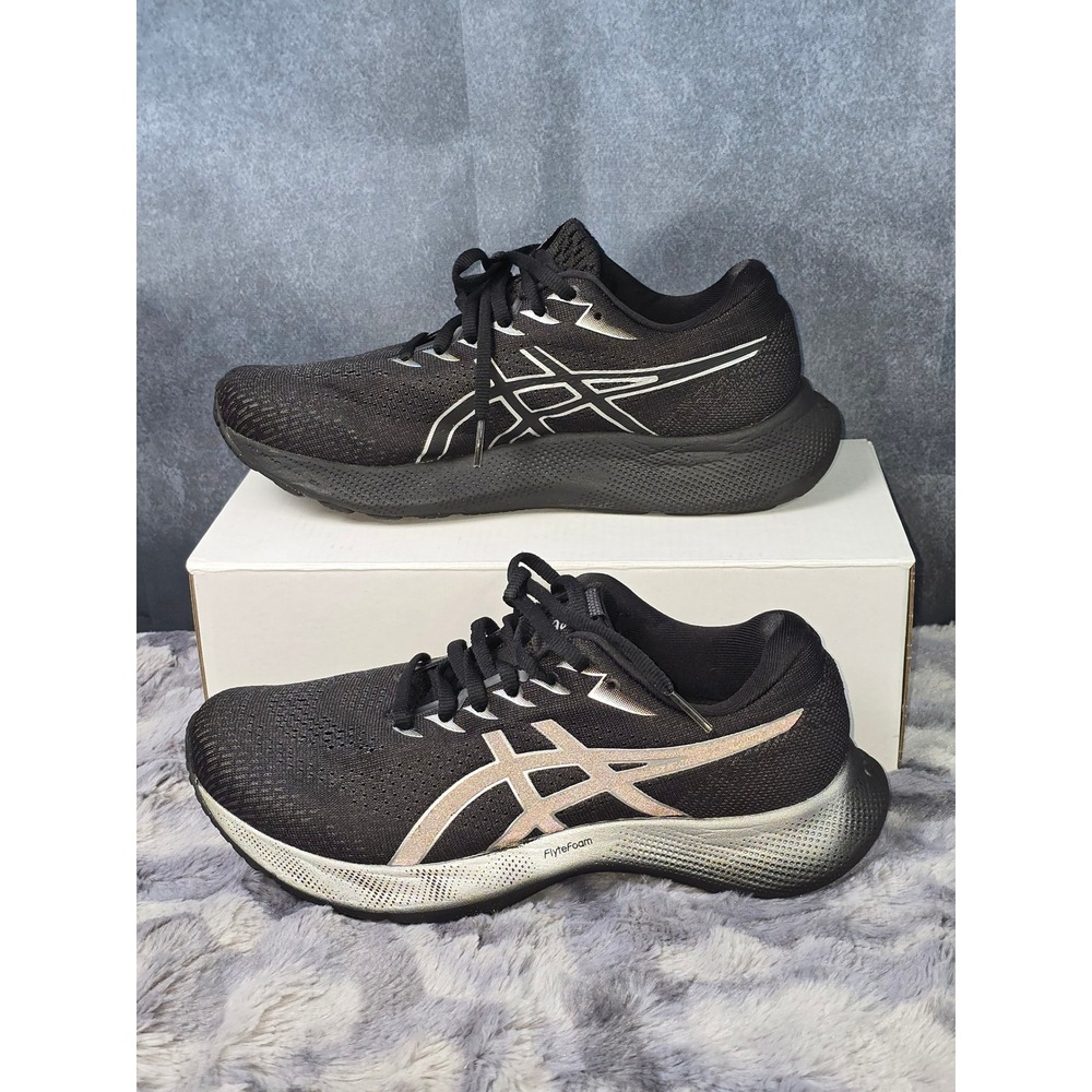 ASICS Gel-Saiun 2 Running Shoes Black Silver Athletic Sneakers Womens Size 8